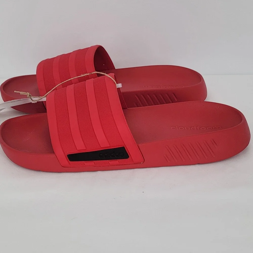 Adidas Racer TR Slide Red Cloudfoam Athletic Sandals Mens 10 Womens 11